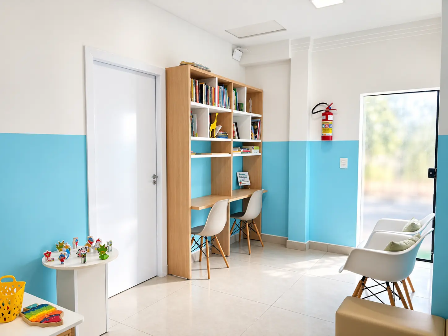 Ambiente infantil da Clínica Fada Falah em Cascavel