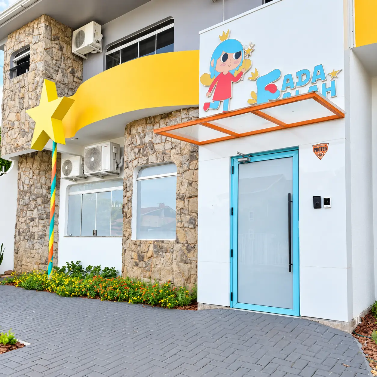 Espaço de atendimento pediátrico da Clínica Fada Falah